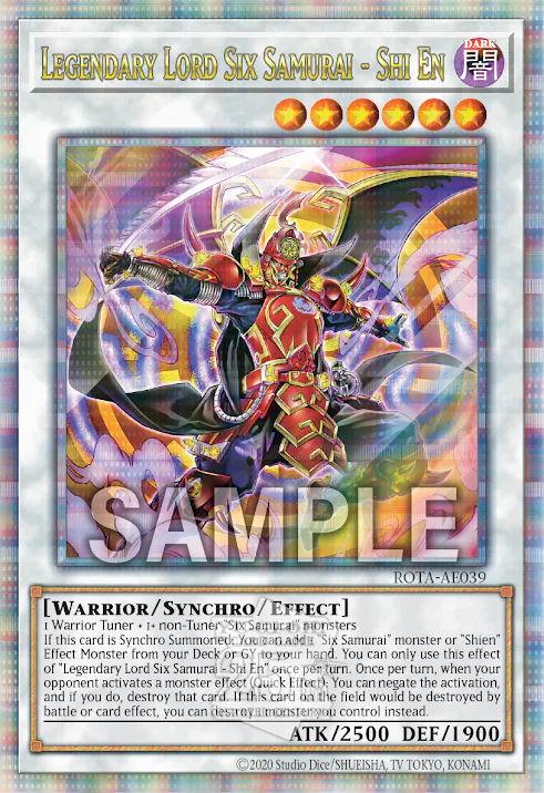 ROTA-AE039 Legendary Lord Six Samurai - Shi En 真魔六武眾
